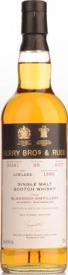 Bladnoch 1990 BR Berrys Own Selection #30341 46% 700ml