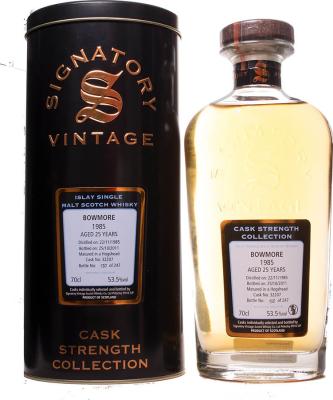 Bowmore 1985 SV Cask Strength Collection Hogshead 32207 53.5% 700ml