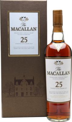 Macallan 25yo Sherry Oak Casks 43% 700ml