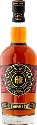 High n Wicked 5yo Kentucky Straight Rye Whisky #4 Charred American White Oak Barrel 45% 750ml