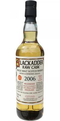 Benrinnes 2006 BA Raw Cask Hogshead 310114 Helgoheiner Duty Free Shop Helgoland 55.8% 700ml