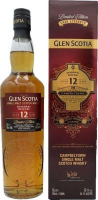 Glen Scotia 12yo Ex-bourbon heavily charred & oloroso finish 54.7% 700ml