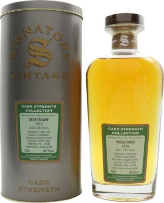 Mosstowie 1979 SV Cask Strength Collection 28yo Bourbon Barrels 12771 + 72 49.9% 700ml