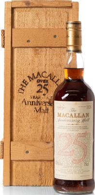 Macallan 1958 59 The Anniversary Malt Sherry Giovinetti & Figli Import 43% 750ml