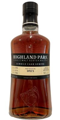 Highland Park 2006 #5965 Hand selected by Spec's 63.4% 750ml