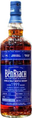BenRiach 1999 Single Cask Bottling Oloroso Sherry Finish #2102 59.3% 700ml