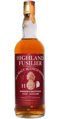 Highland Fusilier 12yo GM All Malt Scotch Whisky 40% 750ml