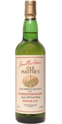 Bladnoch 1991 JM Old Master's Cask Strength Selection 57.2% 700ml