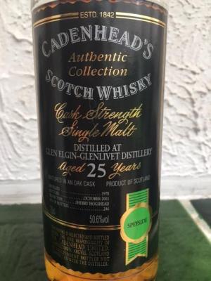 Glen Elgin 1978 CA Authentic Collection Sherry Hogshead 50.6% 700ml