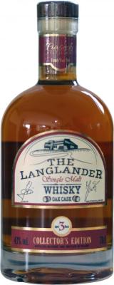 The Langlander 3yo Collector's Edition Oak Cask 43% 700ml