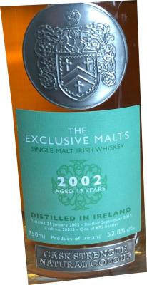 Single Malt Irish Whisky 2002 CW Refill Butt #20022 SPEC's 52.8% 750ml