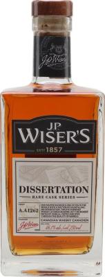 J.P. Wiser's Dissertation Rare Cask Series Virgin Oak A.A1262 46.1% 750ml