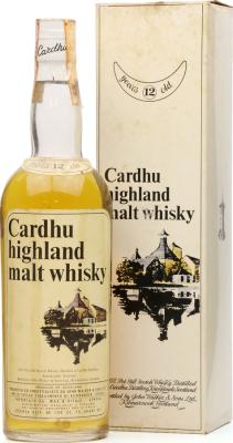 Cardhu 12yo Highland Malt Whisky Wax & Vitale S.p.A. Genova 43% 750ml