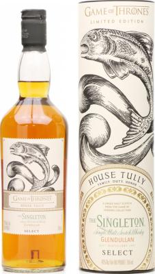 Singleton Glendullan Select House Tully Game Of Thrones 40% 750ml