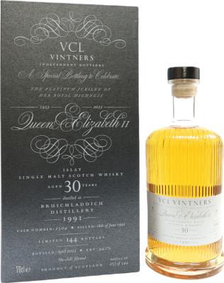 Bruichladdich 1991 VCLV American Oak Barrel 44.1% 700ml