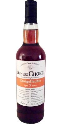 Craigellachie 2007 SG Owners Choice Sherry Hogshead 62.8% 700ml