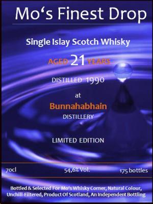 Bunnahabhain 1990 MoWC Mo's Finest Drop 54.6% 700ml