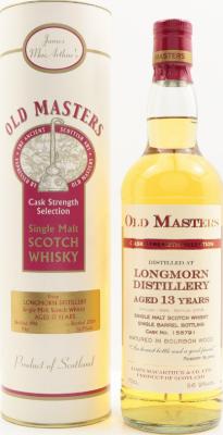 Longmorn 1996 JM Old Masters Cask Strength Selection Bourbon Barrel #156791 56.9% 700ml