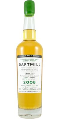 Daftmill 2008 First Fill Bourbon Barrel The members of Whiskybase.com 57.6% 700ml