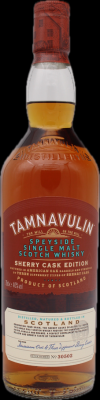 Tamnavulin Sherry Cask Edition American Oak and finish in three Sherry Casks 40% 700ml