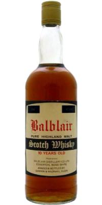 Balblair 10yo GM Pure Highland Malt 40% 750ml