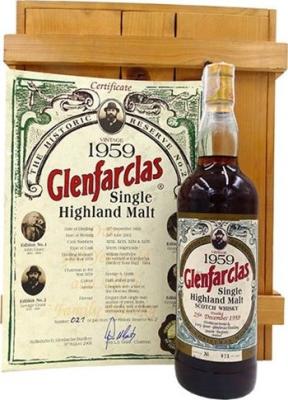 Glenfarclas 1959 Historic Reserve #4 Sherry Hogsheads 3232 3235 46% 700ml