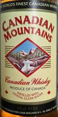 Canadian Mountains Nas Canadian Whisky Louis Bogaers B.V. Tilburg 40% 700ml