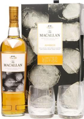 Macallan Amber Gixtbox With Glasses 40% 700ml