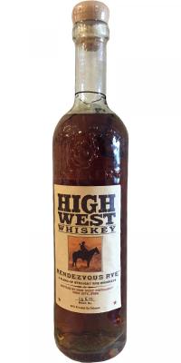 High West Rendezvous Rye Batch 16C10 46% 750ml