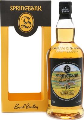 Springbank 16yo Local Barley 54.3% 700ml