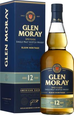 Glen Moray 12yo Elgin Heritage American Oak Casks 40% 700ml