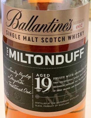 Miltonduff 19yo Ballantine's Series No. 002 40% 700ml