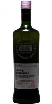 Tullibardine 2007 SMWS 28.34 Alluring and amusing 2nd Fill Ex-Bourbon Barrel 60.8% 700ml