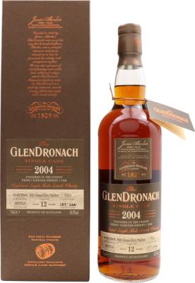 Glendronach 2004 Single Cask Pedro Ximenez Sherry Puncheon 12yo 58.3% 700ml