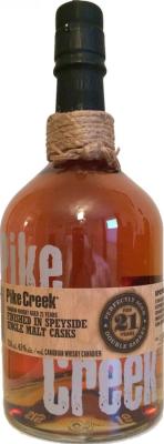 Pike Creek 21yo Finished in Speyside Single Malt Casks 45% 750ml