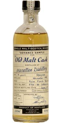 Macallan 1993 DL Advance Sample for the Old Malt Cask Rum Finish Barrel 50% 200ml
