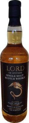 Glen Moray 2007 WhK Lord of Speyside 1st fill Bourbon Cask 59% 700ml