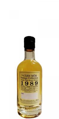 Braes of Glenlivet 1989 MMcK Carn Mor Vintage Collection #997 46% 200ml