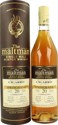 Springbank 1996 MBl The Maltman Sherry #108 Cigarro 48.9% 700ml