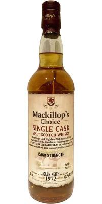 Glen Keith 1972 McC Single Cask Cask Strength #7930 47.2% 700ml