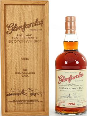 Glenfarclas 1994 The Chancellor's Cask Sherry Hogshead Right Honourable Kenneth Clarke MP 53.9% 700ml