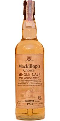 Bowmore 1992 McC Single Cask #4192 43% 700ml