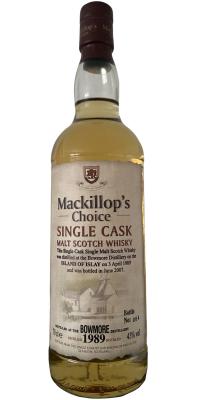 Bowmore 1989 McC Single Cask Cask Strength 55.9% 700ml