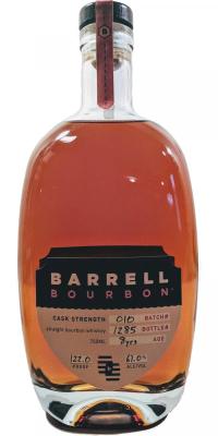 Barrell Bourbon 8yo American White Oak Barrels Batch 010 61% 750ml