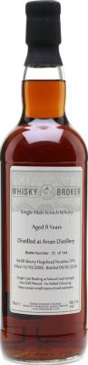 Arran 2008 WhB Refill Sherry Hogshead #976 58.1% 700ml