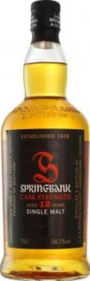 Springbank 12yo Cask Strength 55.3% 700ml