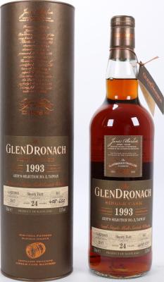 Glendronach 1993 Single Cask Sherry Butt #407 Andy's Selection No.2 Taiwan 53.5% 700ml