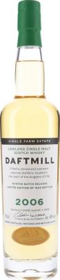 Daftmill 2006 Winter Batch Release 1st Fill Bourbon Barrels 080-085/2006 46% 700ml