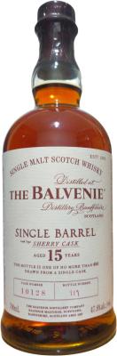 Balvenie 15yo Sherry #10128 47.8% 700ml