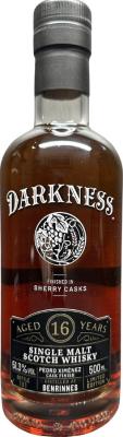 Benrinnes 16yo Darkness Pedro Ximenez Sherry Cask Finish The Single Malt Whisky Club 51.3% 500ml